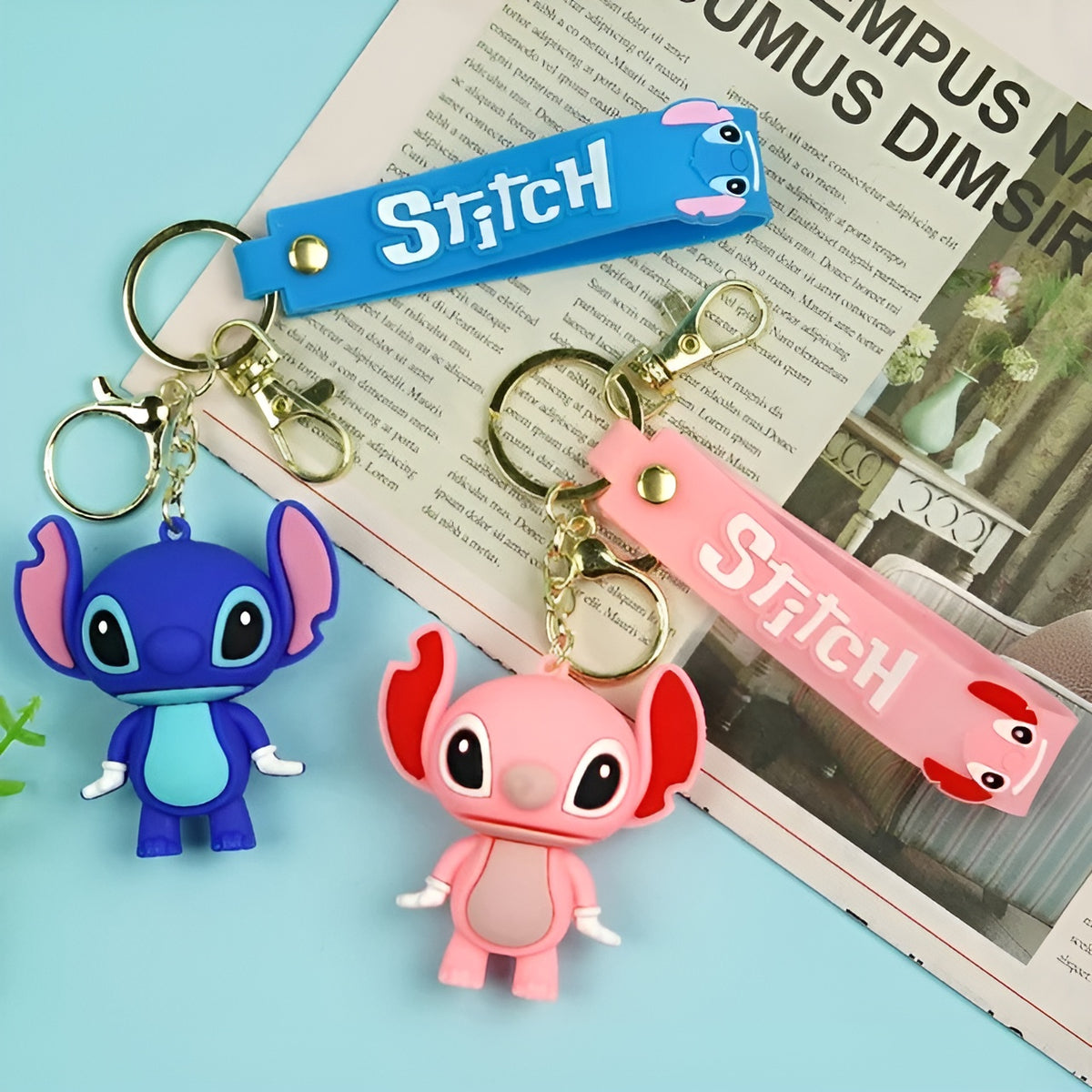 3D Pink Stitch keychain – TumbTumbs