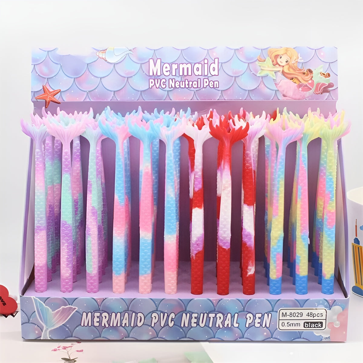 Kawaii Colorful Mermaid Gel Pens Set, Mermaid Pen – MyKawaiiCrate