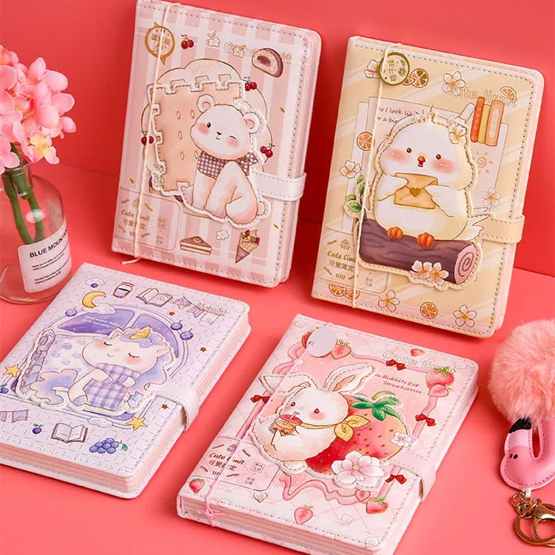 Mini Notebook Kawaii Papeterie Cuadernos Planner Mignon Animaux