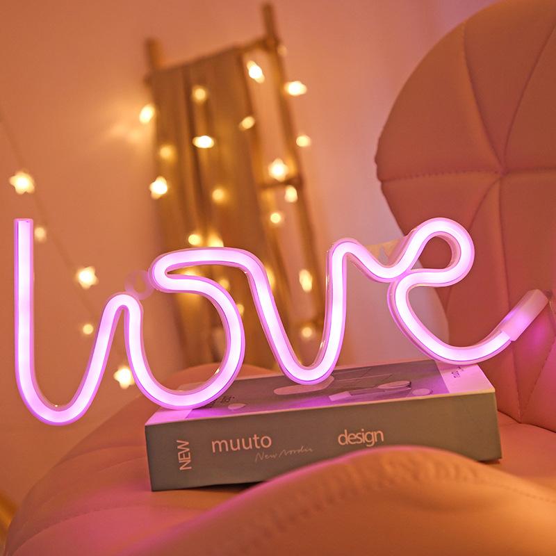 Love Led Light - Buy Pink Love Neon Light Online in India