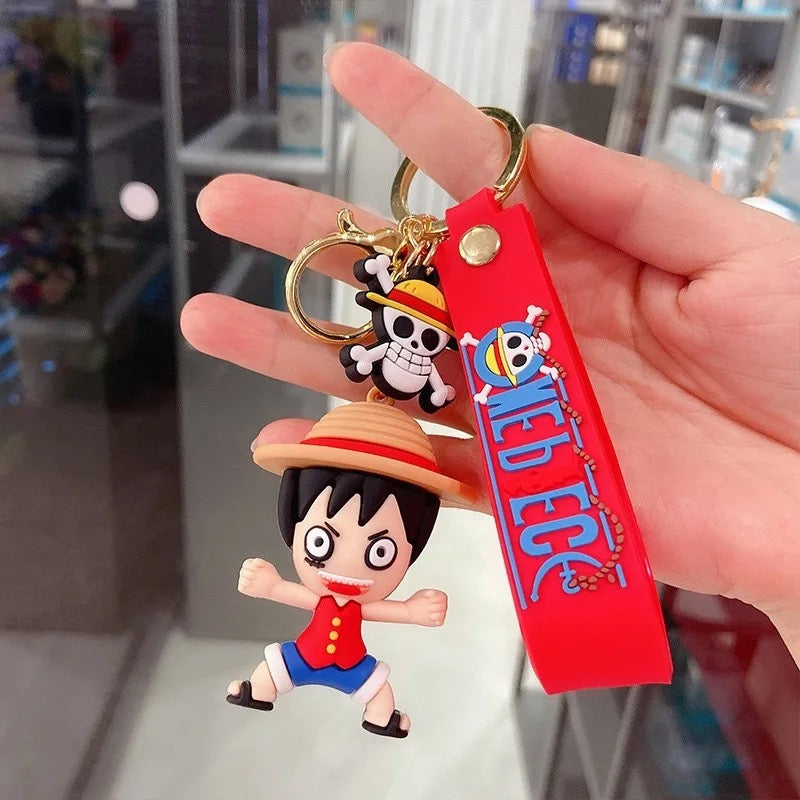 3D Mini Puzzle Ball Keychain - One Piece Luffy