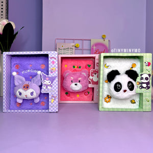 3D Face Kawaii Plush Diary - Tinyminymo