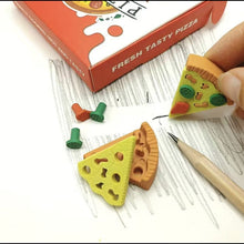 Load image into Gallery viewer, 7 Slice Pizza Eraser - Tinyminymo
