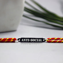 Load image into Gallery viewer, Anti-Social Metal Rakhi - Tinyminymo
