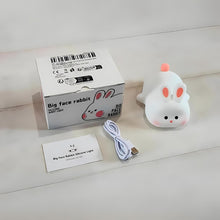 Load image into Gallery viewer, Big Face Rabbit Silicone Night Light - Tinyminymo
