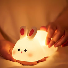 Load image into Gallery viewer, Big Face Rabbit Silicone Night Light - Tinyminymo
