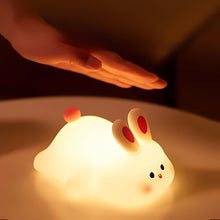 Load image into Gallery viewer, Big Face Rabbit Silicone Night Light - Tinyminymo
