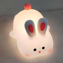 Load image into Gallery viewer, Big Face Rabbit Silicone Night Light - Tinyminymo
