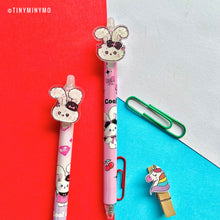 Load image into Gallery viewer, Black Bow Bunny Kawaii Gel Pen -Tinyminymo 
