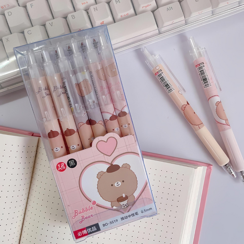 Bubble Bear Gel Pen Set - Tinyminymo