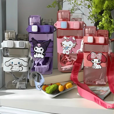 Cartoon Dual Sipper Kids Bottle - Tinyminymo