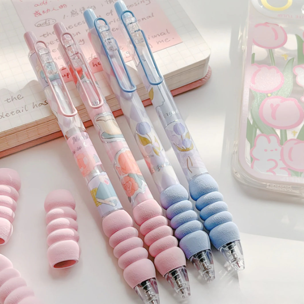 Cushion Grip Floral Gel Pen - Tinyminymo