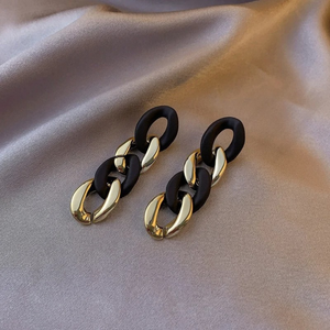 Dual Color Chain Style Earring - Tinyminymo