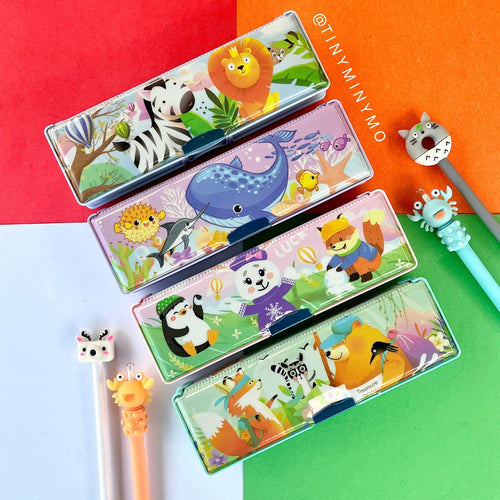 Dual Ends Kids Pencil Box - Tinyminymo