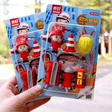 Load image into Gallery viewer, Fire Fighter Eraser Set - Tinyminymo
