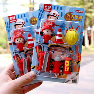 Fire Fighter Eraser Set - Tinyminymo