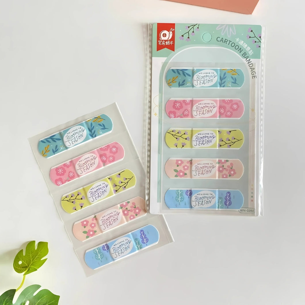 Floral Bandaids - Set of 5 - Tinyminymo