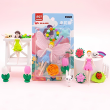 Load image into Gallery viewer, Flower Fairy Eraser Set - Tinyminymo
