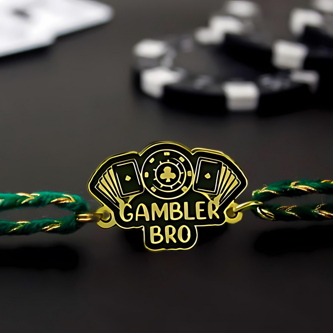 Gambler Bro Metal Rakhi - Tinyminymo