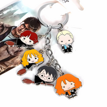 Load image into Gallery viewer, Harry Potter Multi Charm Metal Keychain - Tinyminymo
