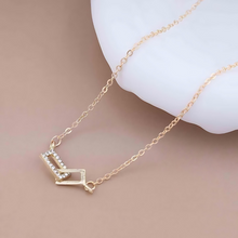 Load image into Gallery viewer, Interlocked Rectangular Pendant Necklace - Tinyminymo
