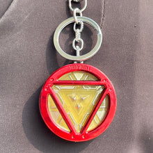 Load image into Gallery viewer, Iron Man Arc Reactor Glow Keychain - Tinyminymo
