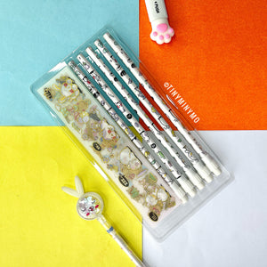 Kawaii Animal Pencil and Sticker Set - Tinyminymo