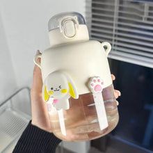 Load image into Gallery viewer, Kawaii Bunny and Bear Sipper Bottle - Tinyminymo
