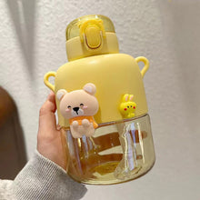 Load image into Gallery viewer, Kawaii Bunny and Bear Sipper Bottle - Tinyminymo
