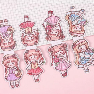 Kawaii Girl Magnetic Bookmark - Tinyminymo