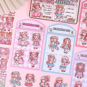 Kawaii Girl Magnetic Bookmark - Tinyminymo