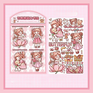 Kawaii Girl Magnetic Bookmark - Tinyminymo