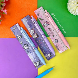 Kawaii Pen and Ruler Set - TInyminymo