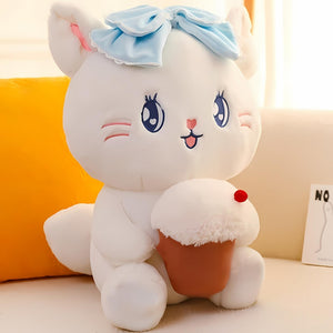 Kitty with Ice-cream Soft Toy - Tinyminymo