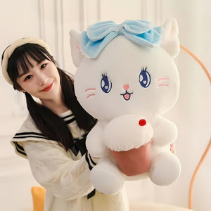 Kitty with Ice-cream Soft Toy - Tinyminymo