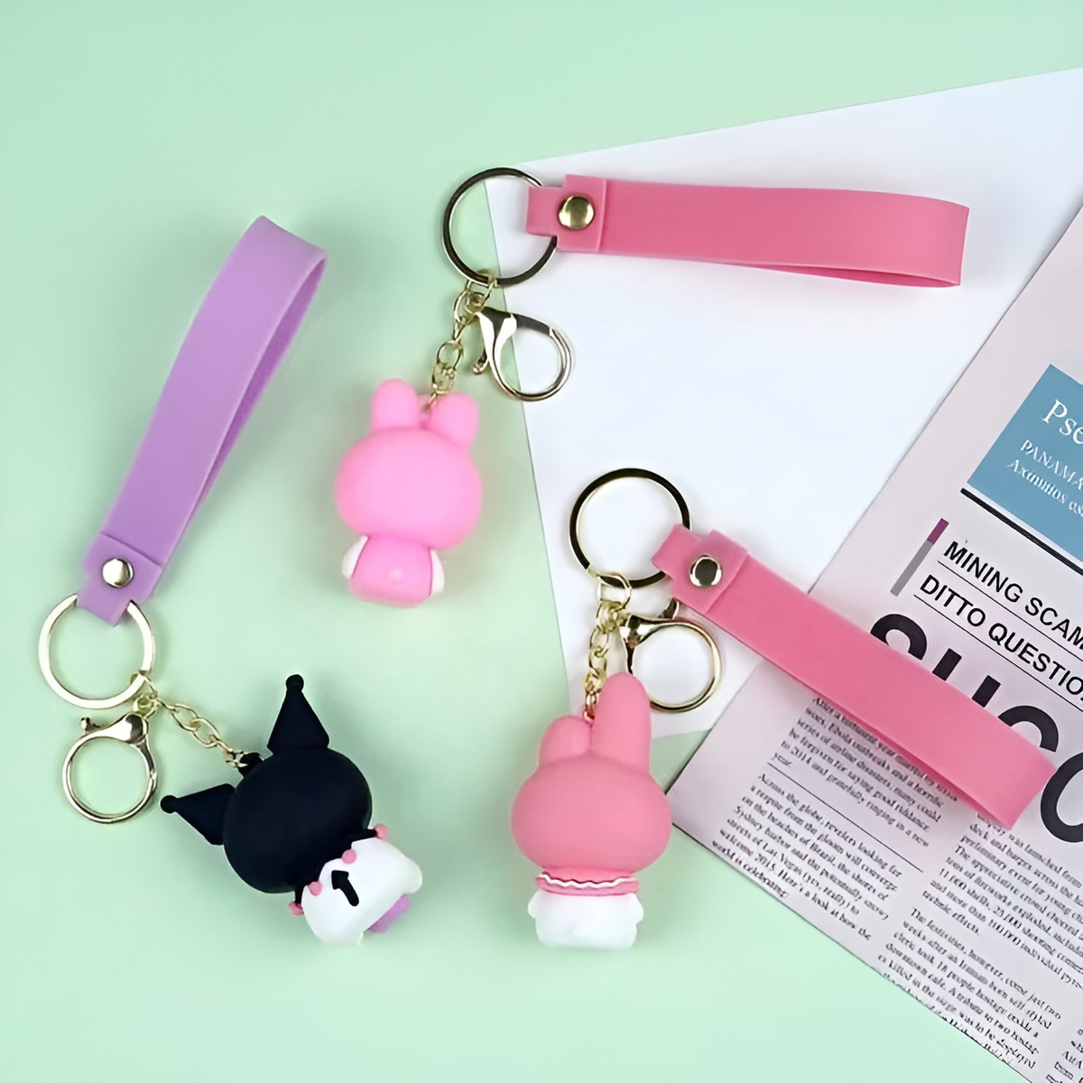 Kuromi Kawaii 3D Keychain Gift Collectives Online | Tinyminymo