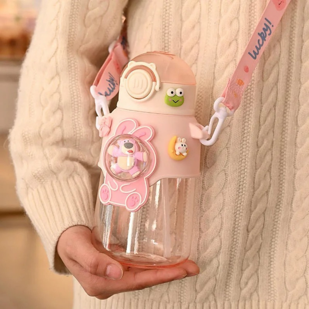 Lucky Bear Kawaii Sipper Bottle - Tinyminymo