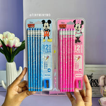 Load image into Gallery viewer, Mickey and Minnie Pencil Set - Tinyminymo
