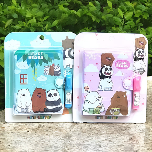 Mini Diary with Pen - We Bare Bear - Tinyminymo