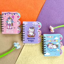 Load image into Gallery viewer, Mini Unicorn Spiral Diary - Tinyminymo
