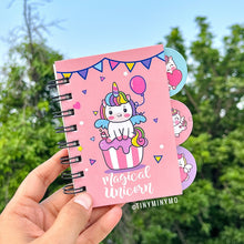 Load image into Gallery viewer, Mini Unicorn Spiral Diary - Tinyminymo
