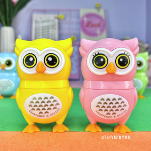 Owl Eraser cum Sharpener - Tinyminymo