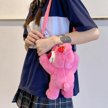 Load image into Gallery viewer, Plush Lotso Sling Bag - Tinyminymo
