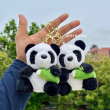 Load image into Gallery viewer, Plush Panda 3D Keychain - Tinyminymo
