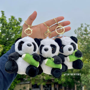 Plush Panda 3D Keychain - Tinyminymo