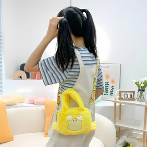 Plush Psyduck Handbag cum Sling Bag - Tinyminymo