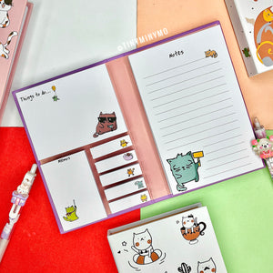 Post It Sticky Notebook - Kitty - Tinyminymo