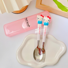 Load image into Gallery viewer, Sanrio Spoon and Fork Set - Tinyminymo
