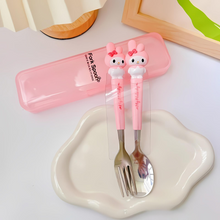 Load image into Gallery viewer, Sanrio Spoon and Fork Set - Tinyminymo
