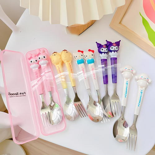 Sanrio Spoon and Fork Set - Tinyminymo